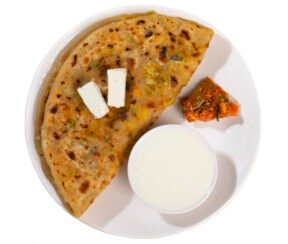 indian-breakfast-dish-paneer-paratha-serve-with-curd-chutney indian-breakfast-dish-paneer-paratha-serve-with-curd-chutney